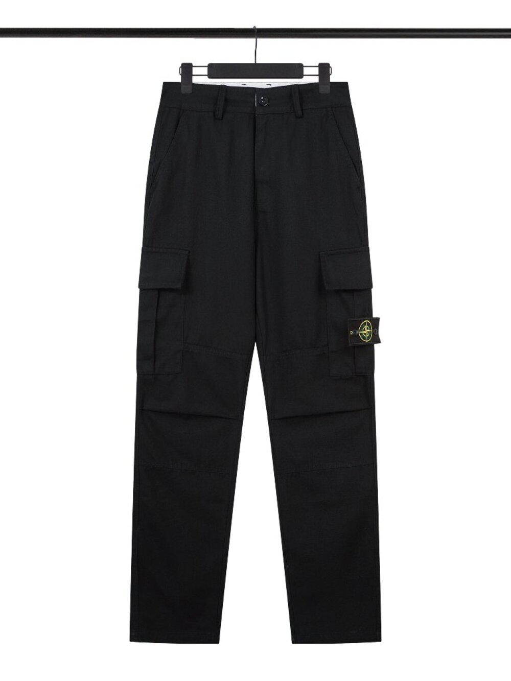 Stone Island Black Cargo Joggers